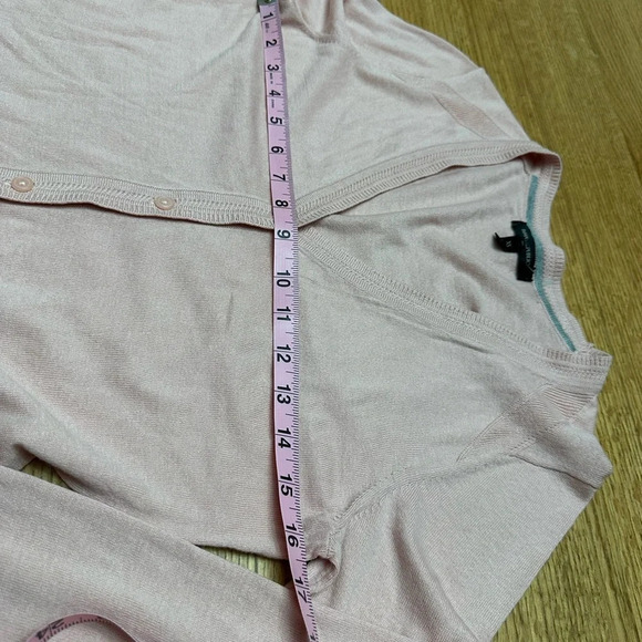 Banana Republic NWOT Lightweight Cardigan - Pale pink sz XS, 16” p2p - Picture 2 of 6